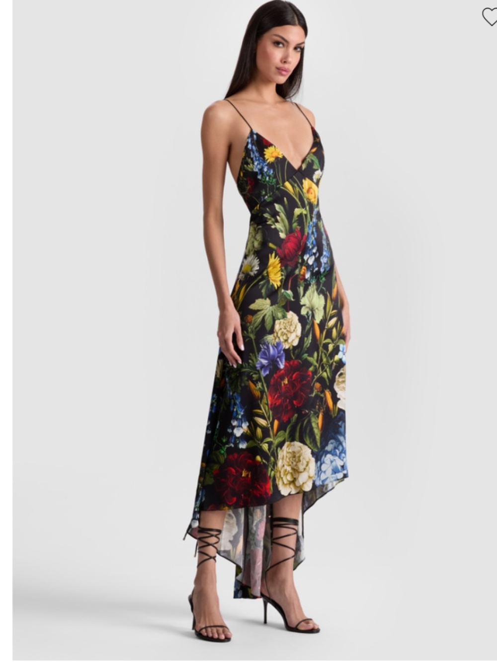 Alice + Olivia Luciana High Low Dress Floral sz 0 NEW $550 And